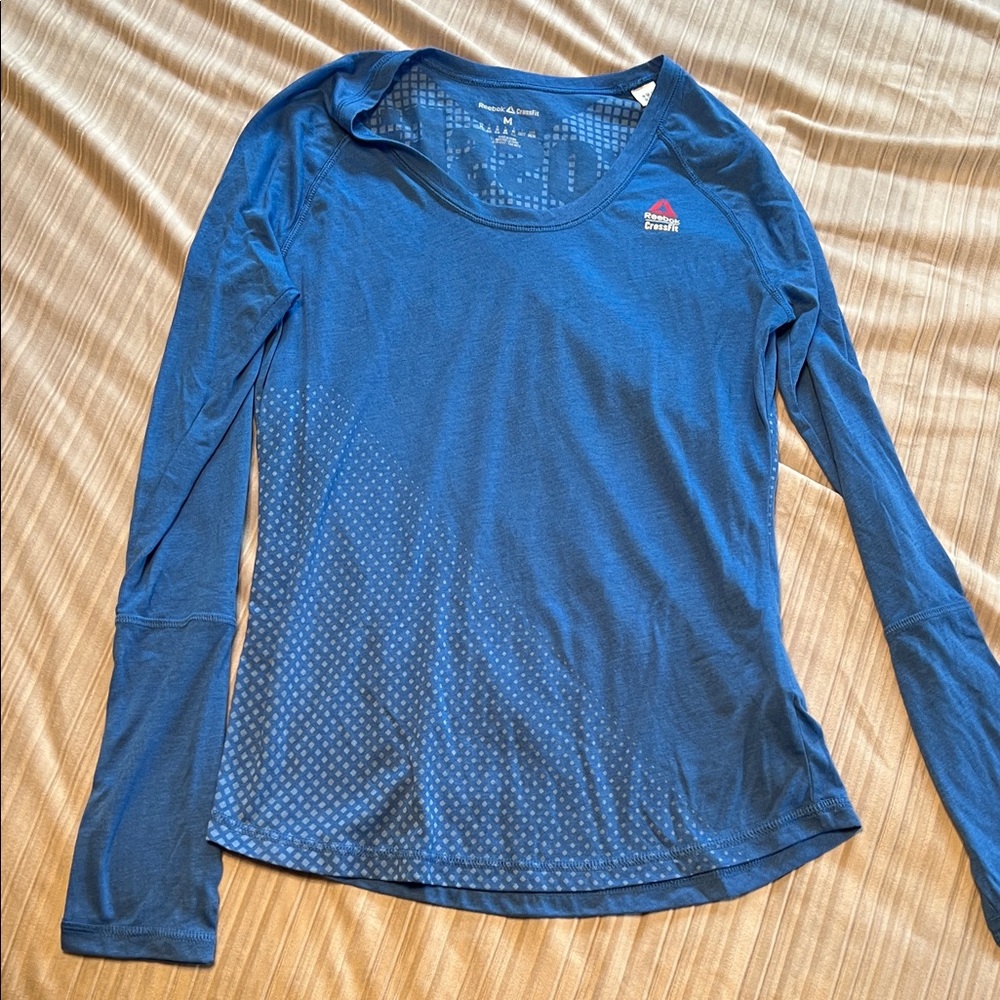 Reebok Women's Long Sleeve Top in Blue